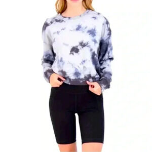 90 DEGREES by REFLEX Two piece sweatshirt + bike short SIZE SMALL NWT